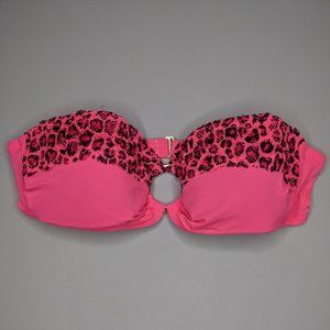 Pink Cheetah Leopard Print Sexy Swimsuit Bikini top (S) VS